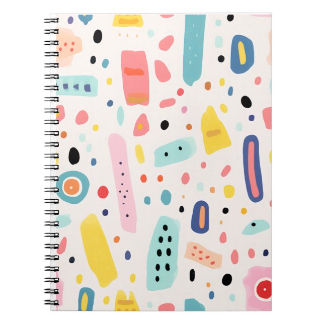 colorful cute elements design notebook (Front)