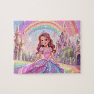 Colorful Cute Little Princess Jigsaw Puzzle