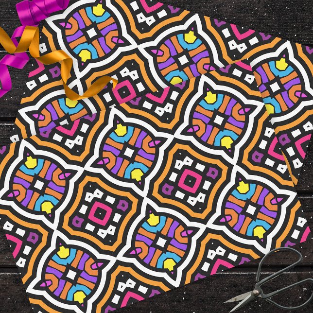 Colorful Cute Pretty Modern Tribal Ethnic Pattern Tissue Paper (Creator Uploaded)
