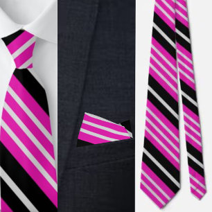 Colorful Cute Stripes Pattern Neck Tie