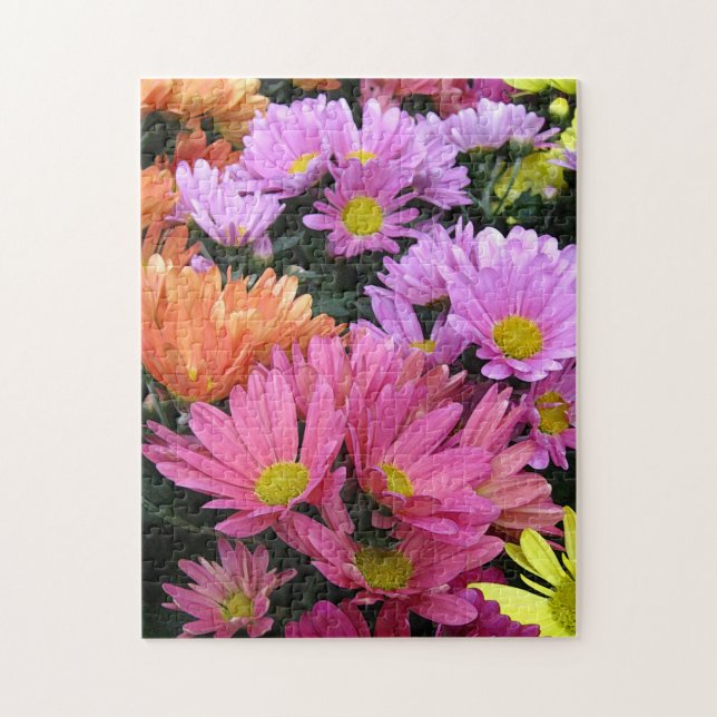 Colorful Daisies Jigsaw Puzzle (Vertical)