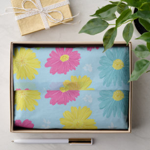 Colorful Daisies Tissue Paper