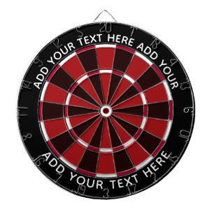 Colorful Dart Board Black and Red / Customizable