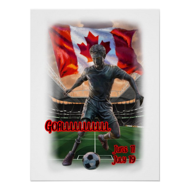 Colorful Design about a Football Celebration on a Poster (Front)