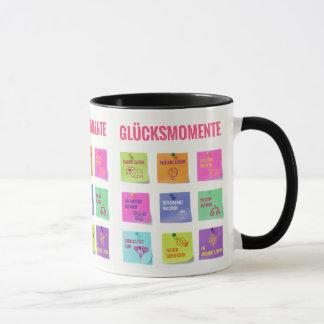 Colorful design with moments of happiness mug