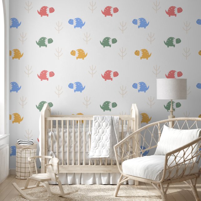 Colorful Dinosaur Friends  Wallpaper (Kids)
