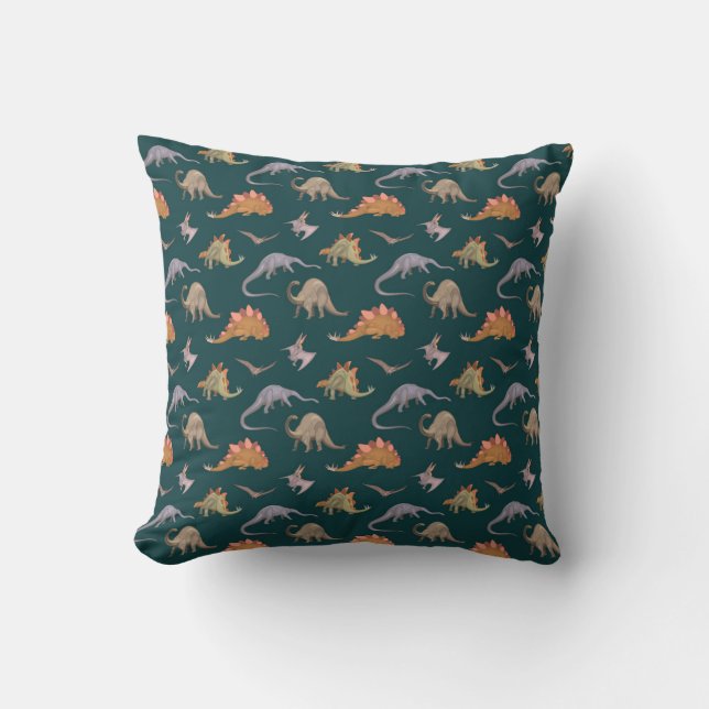 COLORFUL DINOSAURS CUSHION (Front)