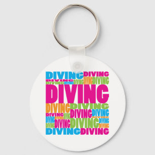 Colorful Diving Key Ring