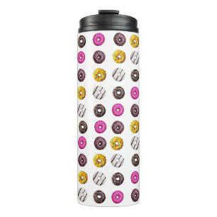 Colorful Donuts Seamless Pattern – Sweet Bakery Tr Thermal Tumbler