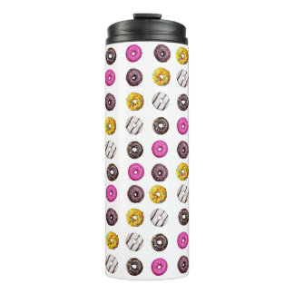 Colorful Donuts Seamless Pattern – Sweet Bakery Tr Thermal Tumbler