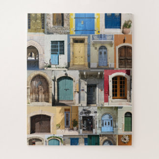 Colorful doors of Cyprus Jigsaw Puzzle