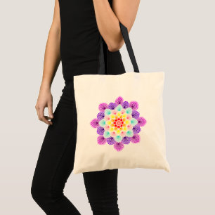 Colorful Dot Mandala Tote Bag