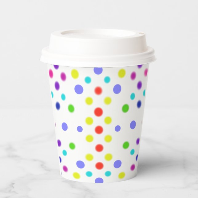 Colorful Dots  Paper Cups (Front)