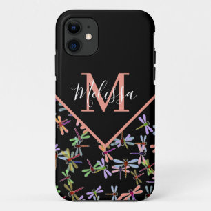 Colorful dragonflies personalized Case-Mate iPhone case
