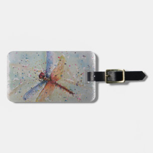 COLORFUL DRAGONFLY LUGGAGE TAG