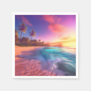 Colorful Dreamy Beach Napkin