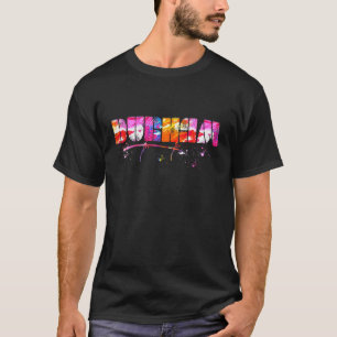 Colorful Durham Lettering  Watercolor Durham T-Shirt