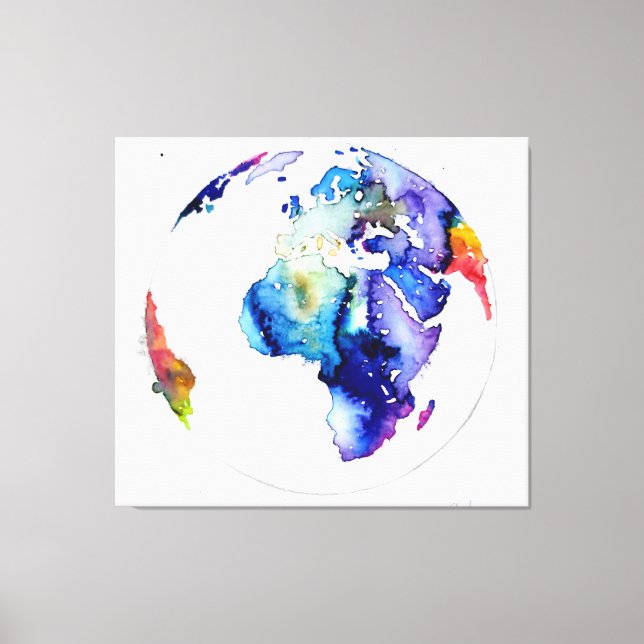 Colorful Earth Canvas Print (Front)