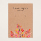 Colorful Earthy Earring Kraft Display Card