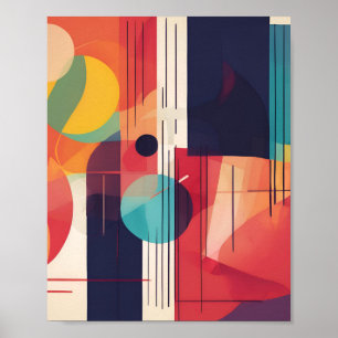 Colorful Elegant Geometric Style Art Print