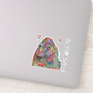 Colorful  English Setter Lover Vinyl Stickers