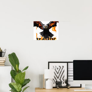 Colorful Exotic Bird Art – Vibrant Fantasy Wildlif Poster