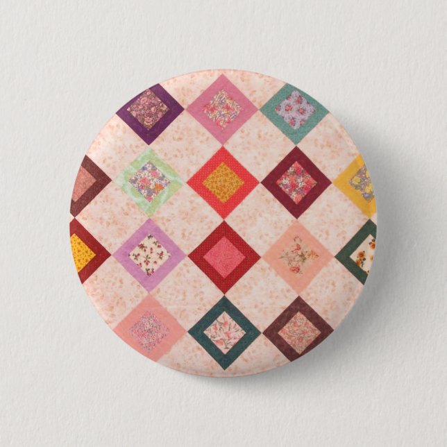 Colorful Fabrics Pattern 6 Cm Round Badge (Front)