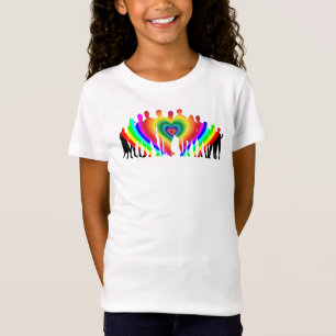 Colorful Family Love Girls' T-Shirt
