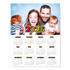 Colorful family photo 2023 calendar