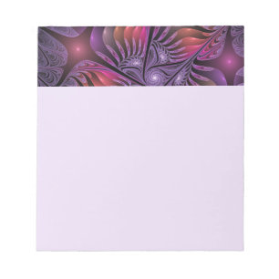 Colorful Fantasy Abstract Trippy Purple Fractal Notepad