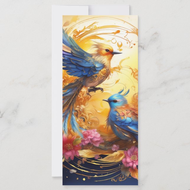 Colorful Fantasy Bird Art  (Front)