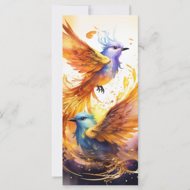 Colorful Fantasy Bird Art  (Front)