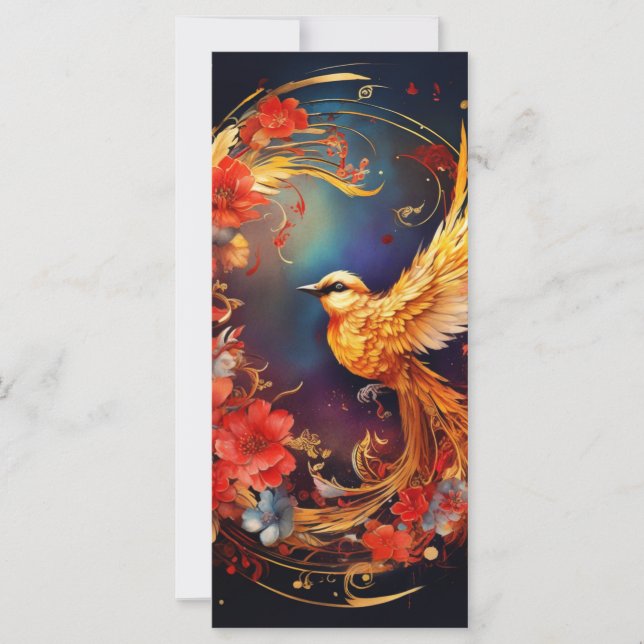 Colorful Fantasy Bird Art  (Front)