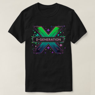 Colorful Fantasy DX Logo Graphic for Fashion Wear T-Shirt