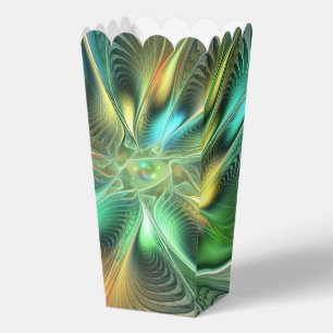 Colorful Fantasy Modern Abstract Flower Fractal Favour Box