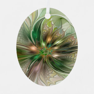 Colorful Fantasy Modern Abstract Fractal Flower Metal Tree Decoration