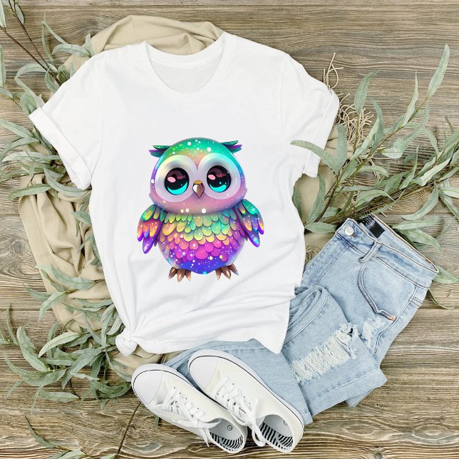 Colorful Fantasy Owl Illustration  T-Shirt (Creator Uploaded)