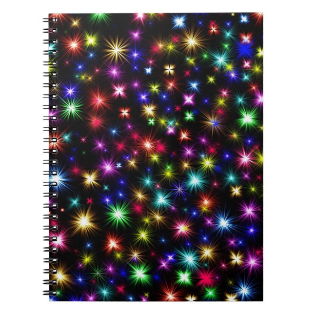 Colorful Fire Works  Notebook (Front)