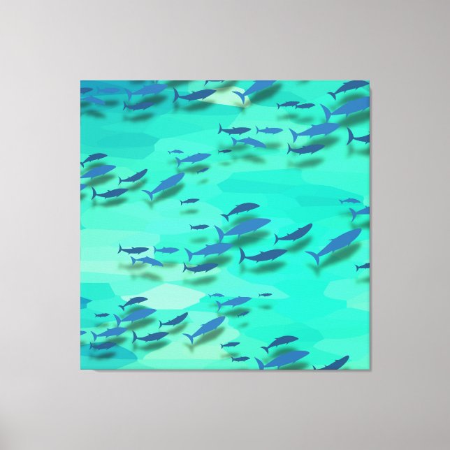 Colorful fish canvas print (Front)