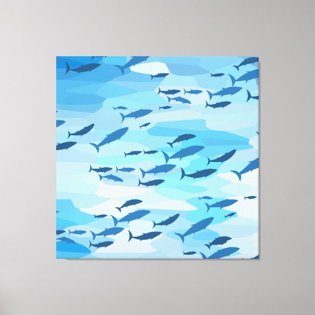 Colorful fish canvas print (Front)
