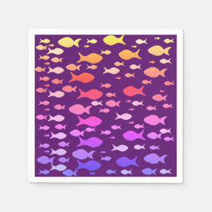 Colorful Fish Sea Navel  Napkins