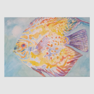 Colorful Fish Sea Pattern Watercolor Tissue Tissue Paper