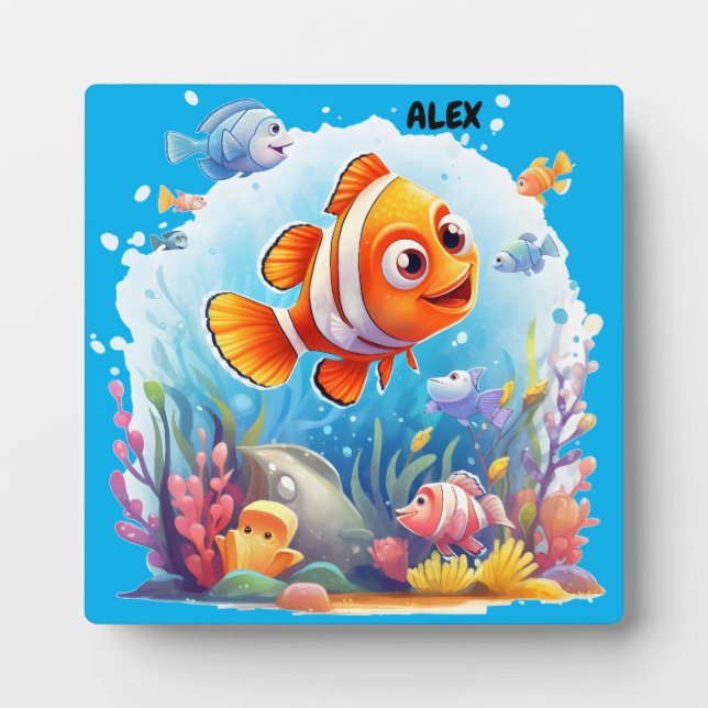 COLORFUL FISHES   PLAQUE (Front)