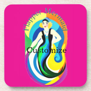 Colorful Flapper Mermaid Thunder_Cove Coaster