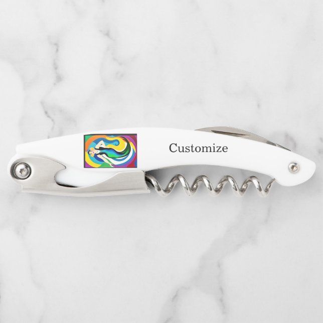 Colorful Flapper Mermaid Thunder_Cove Corkscrew (Front)