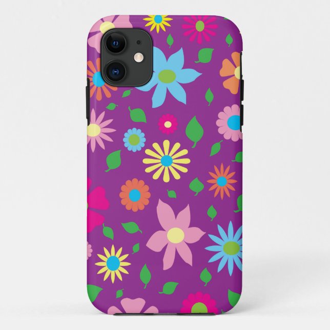 Colorful floral art  Case-Mate iPhone case (Back)