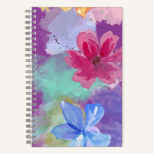 Colorful Floral Art Notebook