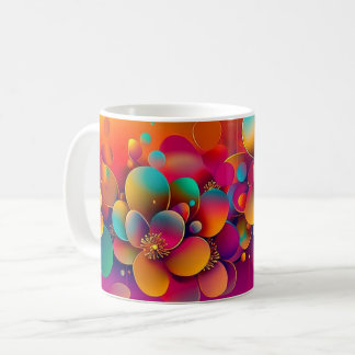 Colorful Floral, Bright Pattern Drinkware for Home Coffee Mug