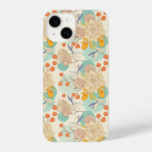 Colorful Floral Garden Pattern iPhone 14 Case