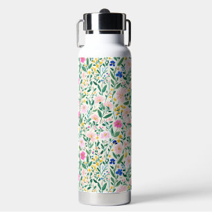 Colorful Floral Garden Water Bottle
